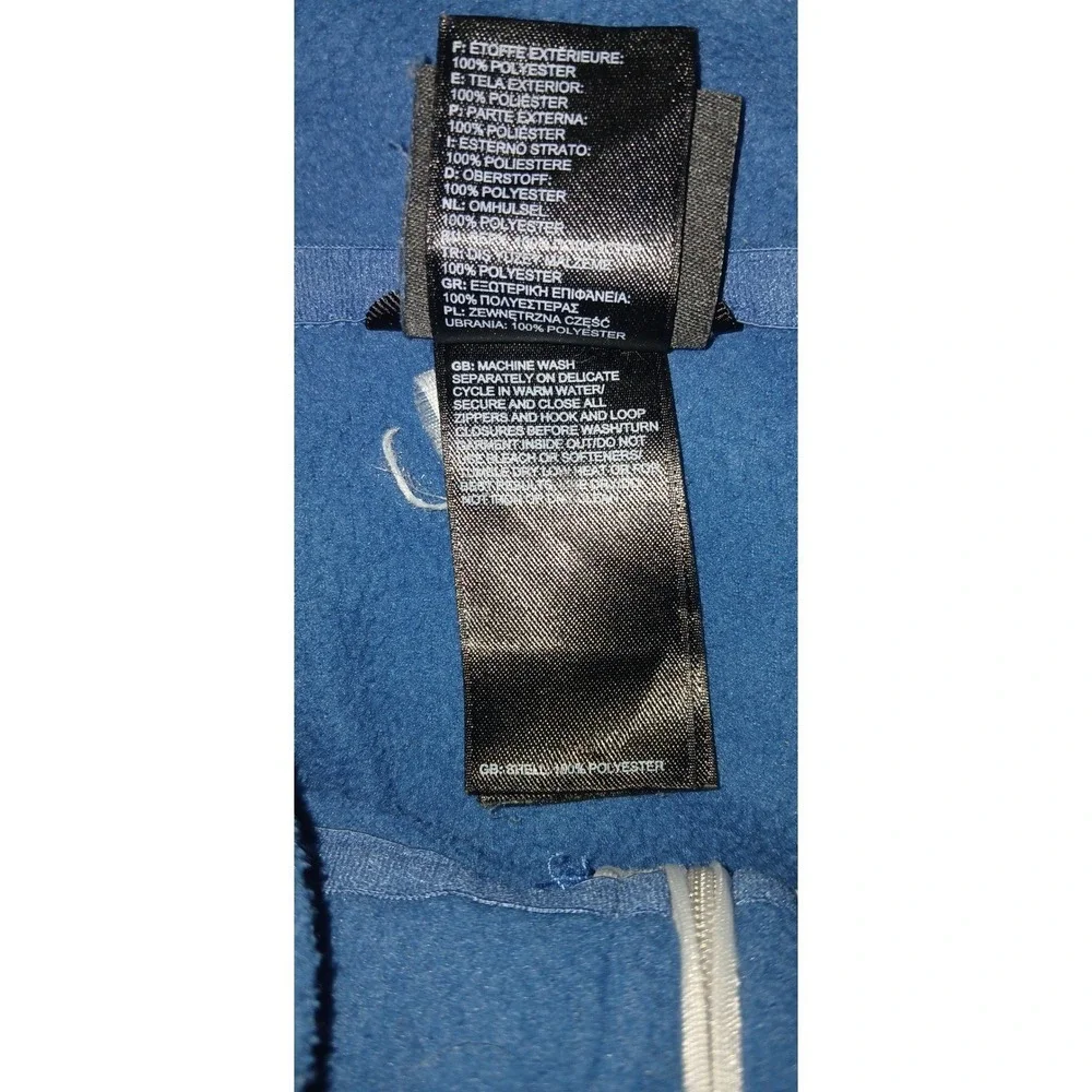 The North Face Mens TKA 100 Glacier Quarter Zip Fleece Pullover Blue Large